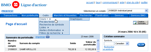 bmo ligne daction connexion